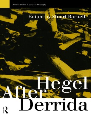 cover image of Hegel After Derrida